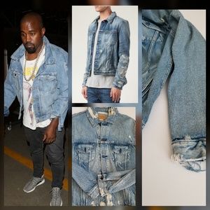 RALPH LAUREN DENIM SUPPLY DISTRESS JEAN JACKET